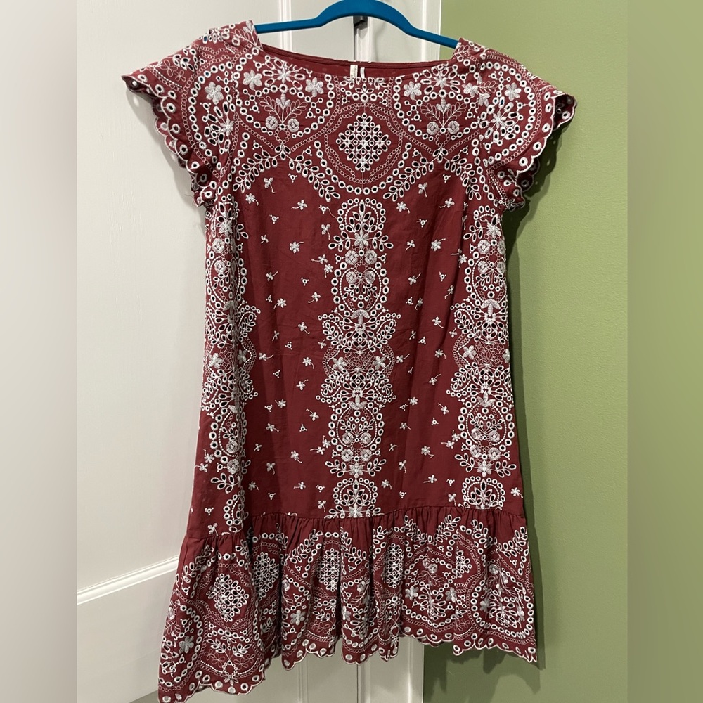 Anthropologie (Feather and Bone) Eyelet Dress